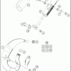 2021 KTM 50 SX Chassis Глушитель
