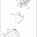 2021 KTM 125 XC Chassis Обтекатель , крылья