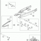 2021 KTM 150 XC-W TPI Chassis Бугель