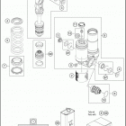 2020 50 SX CHASSIS Амортизатор в разборе