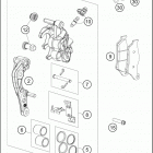 2021 KTM 150 XC-W TPI Chassis Передний суппорт
