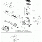 2021 KTM 125 XC Chassis Front brake control