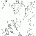 2021 KTM 250 XC-W TPI Chassis Воздушный фильтр