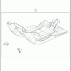 2021 KTM 500 XCF-W Chassis Зажита двигателя