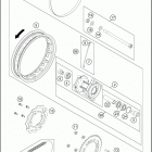 2021 KTM 50 SX MINI Chassis Переднее колесо