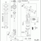 2020 65 SX CHASSIS Амортизатор в разборе