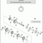 2020 125 SX ENGINE Трансмиссия 2-контрпривод