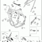 2021 KTM 350 SX-F Chassis Рама