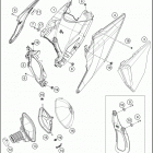 2020 250 XC-F CHASSIS Воздушный фильтр