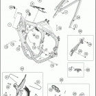 2021 KTM 250 XC-F Chassis Рама