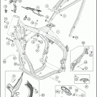 2021 KTM 250 XC-W TPI Chassis Рама