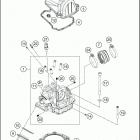 500 XCF-W 2020_Engine Головка цилиндров