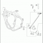 2021 KTM 150 XC-W TPI Chassis Side   /   center stand