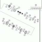 2021 KTM 85 SX Engine Трансмиссия 2-контрпривод