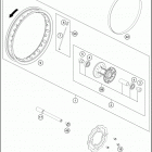 2021 KTM SXE-5 Chassis Переднее колесо