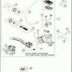 2019 500 EXC-F CHASSIS Front brake control