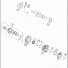 450 XC-F 2020_Engine Трансмиссия-ведомый вал