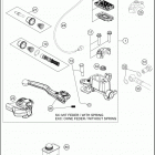2021 KTM 500 EXC-F SIX DAYS Chassis Front brake control