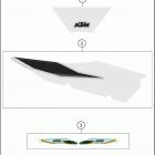 2021 KTM 125 XC Chassis Наклейки