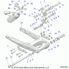 SPRINGFIELD DARK HORSE INTL (N21TJDBBE) Suspension, rear asm.,  swing arm and shock - n20lcarr  ...