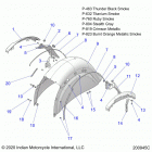 CHIEFTAIN DARK HORSE (N21TCDBB) Body, fender, rear - n21tcdbb all options (200945c)