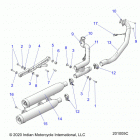SCOUT 1200 ALL OPTIONS (N21MSA00/MSB00) Engine, exhaust asm. - n21msa00  /  msb00 (intl only) (2...