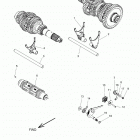 CHIEF VINTAGE DARK HORSE 111 (N21TVDAA/TVDCA) Drive train, shift forks and drum - n21tvdaa  /  n21tvdc...