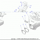 CHIEFTAIN STANDARD THUNDER BLACK (N20TCBAA) Body, fairing asm 1 - n20tcbaa all options (200736c)