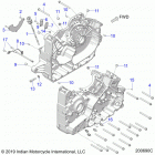 CHALLENGER DARK HORSE (N20LCDRR) Engine, crankcase - n20lcdrr all options (200690c)