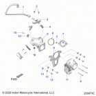 CHIEF VINTAGE DARK HORSE 111 (N21TVDAA/TVDCA) Fuel system, fuel clam shell  /  throttle body - n21tvda...