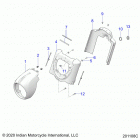 CHIEF VINTAGE DARK HORSE 111 (N21TVDAA/TVDCA) Body, headlight housing - n21tvdaa  /  n21tvdca all opti...