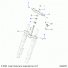 CHIEF VINTAGE DARK HORSE 111 (N21TVDAA/TVDCA) Steering, upper and lower clamps - n21tvdaa  /  n21tvdca...