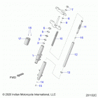 CHIEF VINTAGE DARK HORSE 111 (N21TVDAA/TVDCA) Suspension, front forks - n21tvdaa  /  n21tvdca all opti...