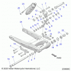 SPRINGFIELD 116 (N21THABB) Suspension, rear asm., swing arm and shock - n21thabb al...