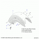 CHALLENGER DARK HORSE (N21LCDRR) Body, fender, rear - n21lcdrr all options (201231c)