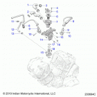 CHALLENGER DARK HORSE (N21LCDRR) Engine, ignition, thermostat housing asm. - n21lcdrr all...