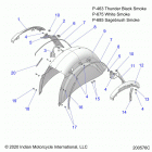 SPRINGFIELD DARK HORSE INTL (N21TJDBBE) Body, fender, rear - n21tjdbbe all options (200576c)