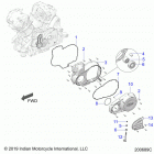 CHALLENGER LIMITED (N21LCARR) Engine, primary cover asm. - n21lcarr all options (20068...