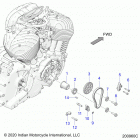 CHIEFTAIN ELITE (N21TCEBB) Engine, cam chain and sprockets - n21tcebb all options (...