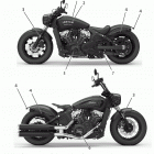 SCOUT BOBBER/BOBBER TWENTY ALL OPTIONS (N21MTA00/MTB00/MTG00/MTH00) Body, emblems  /  decals - n21mta00  /  mtb00  /  mtg00 ...