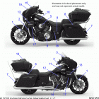 ROADMASTER DARK HORSE (N21TKDBB) Body, emblems  /  decals - n21tkdbb all options (900185)