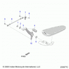 SPRINGFIELD DARK HORSE (N21TJDBB/TJDDB) Drive train, shift pedal and shift linkage - n21tjdbb  /...