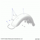 CHIEFTAIN STANDARD THUNDER BLACK (N20TCBAA) Body, fender, front - n20tcbaa all options (200738c)