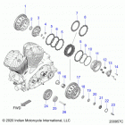 ROADMASTER DARK HORSE (N21TKDBB) Drive train, clutch and primary drive - n21tkdbb all opt...