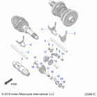 CHALLENGER DARK HORSE (N21LCDRR) Drive train, shift forks and drum - n21lcdrr all options...