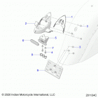 SPRINGFIELD 116 (N21THABB) Body, license plate brkt  /  rear light housing mount - ...