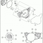 2020 250 XC TPI ENGINE Кожух сцепления
