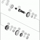 2020 RC 390 ENGINE Трансмиссия-ведомый вал
