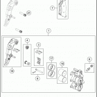 2020 690 ENDURO R CHASSIS Передний суппорт