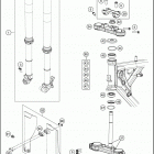 2020 65 SX CHASSIS Передняя вилка